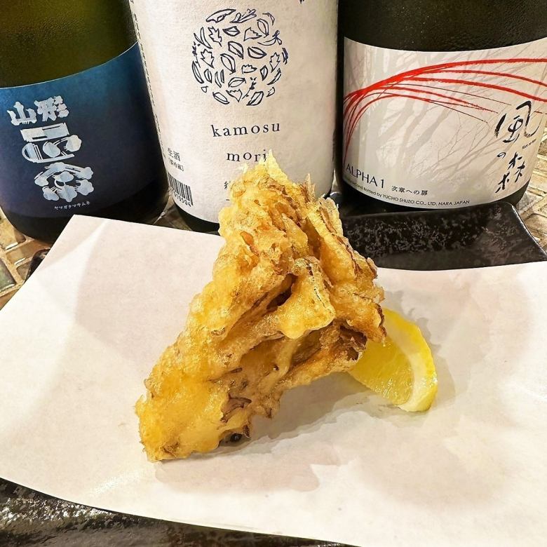 Chicken tempura / Maitake mushrooms