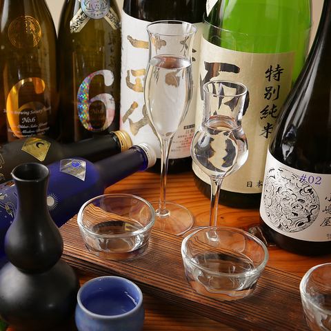 約150種類の日本酒を常備♪お得な飲み放題や飲み比べメニューも