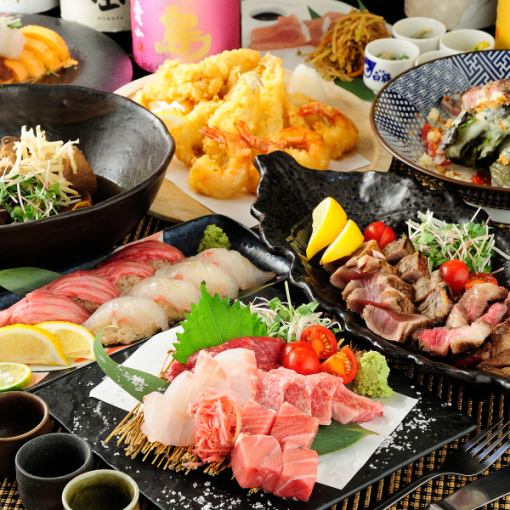 Eat as much seafood and wagyu beef as you want at Lamp! [Lamp Course] Includes 2 hours of all-you-can-drink!