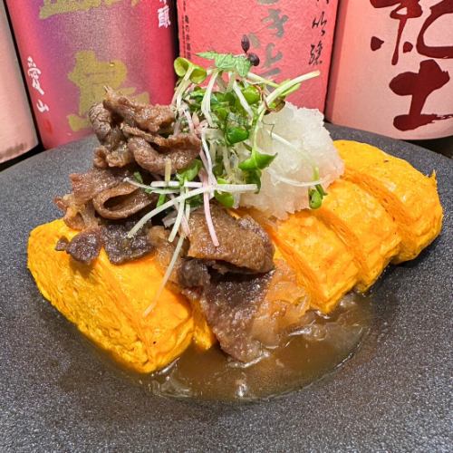 Wagyu beef shigure rolled omelet (dragon egg)