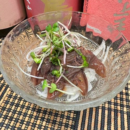 Firefly squid pickled in wasabi