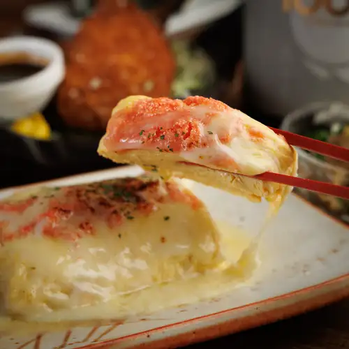 明太チーズのだし巻き玉子