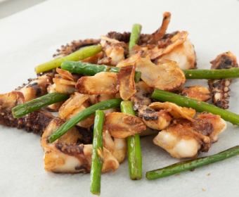 ゲソのニンニク醤油焼き