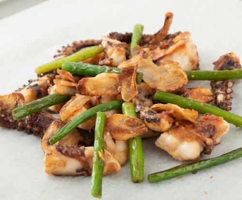 ゲソのニンニク醤油焼き