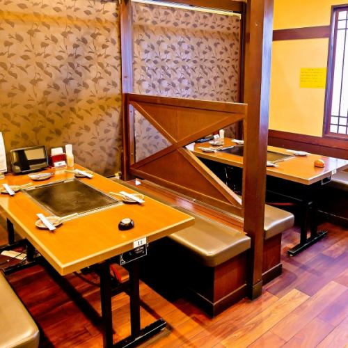 デートに最適なテーブル席