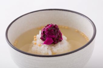 しば漬のお茶漬け