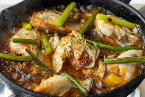 カキのガーリックアンチョビ焼