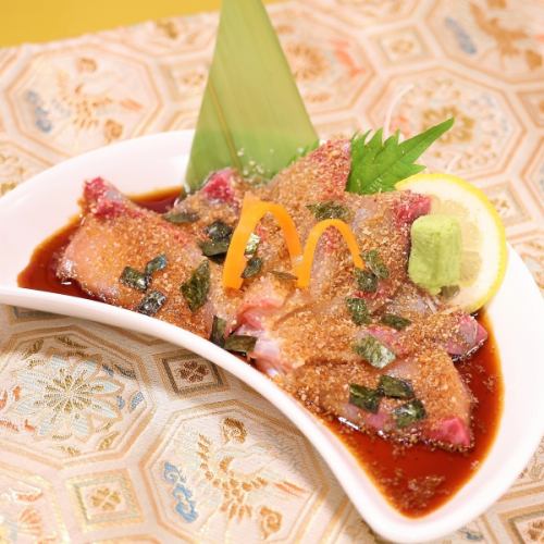 すずき洗い／胡麻カンパチ
