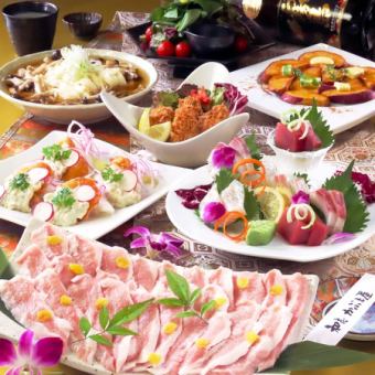 [December only] Weekday reservations available for groups of 25 or more! Charcoal-grilled pork belly, fried oysters, and fresh fish course for 3,980 yen. Includes 120 minutes of all-you-can-drink.