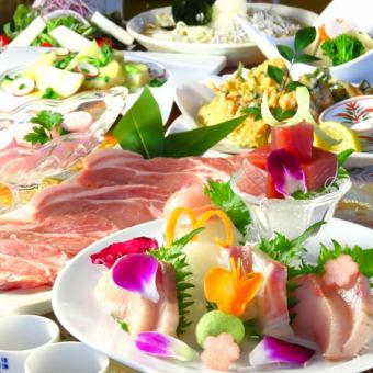 【3・4月限定】愛知県産三元豚！たけの子・桜えびコース4,500円（税込）★120分飲み放題付