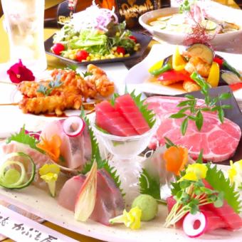 【7・8月限定】名物！鶏天串と冷製すだちきしめんコース3,980円（税込）120分飲放付♪