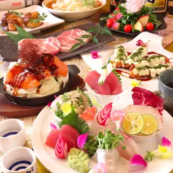 【11月限定】別館名物！鶏天串！！冬の味覚コース3,980円（税込）120分飲み放題付♪