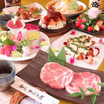 【12月／日～木・土限定】別館名物！鶏天串！！冬の味覚コース3,980円（税込）120分飲み放題付♪