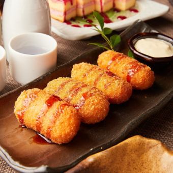 【期間限定】マグロ野菜メンチカツやローストビーフなど全8品！2時間飲み放題付3,500円