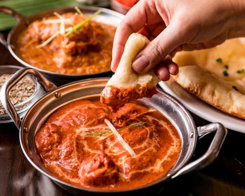 <Our most popular> butter chicken (India)