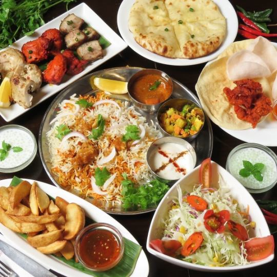 【2時間飲放題付】 ビリヤニを楽しむコース