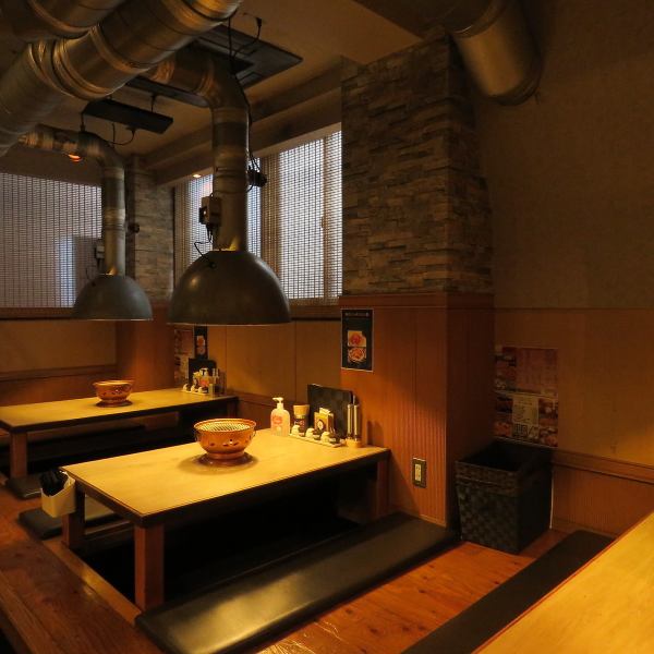 The 31-seat restaurant offers various types of seating, including sunken kotatsu, table seating, and semi-private rooms! Of course, we welcome large groups for banquets, too! ◎