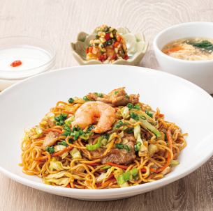 Shanghai fried noodle set