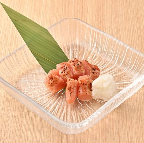 Broiled marinated cod roe