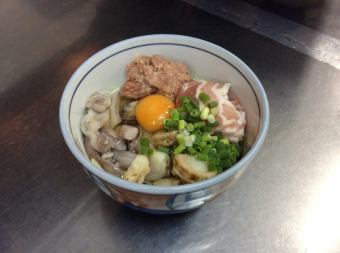 Mixed tempura (pork belly, squid, ground beef, scallops)