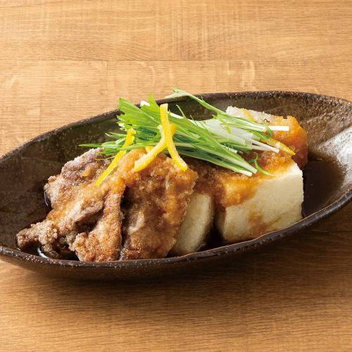 【希少部位】鮪ほほ肉と豆冨のみぞれがけ