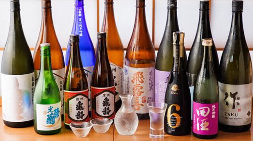 40種類以上の厳選日本酒！