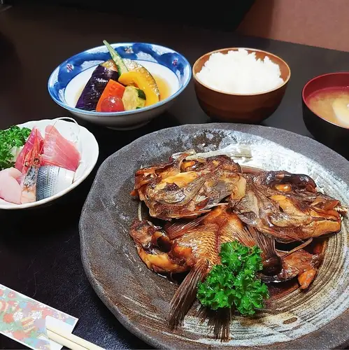 도미카부토 삶은 구이
