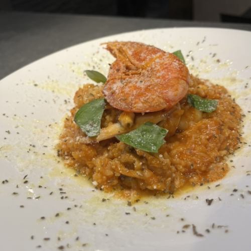 海の幸たっぷりのトマトリゾット