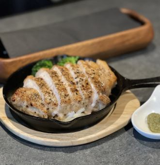 芋豚のソテー　柚子胡椒添え