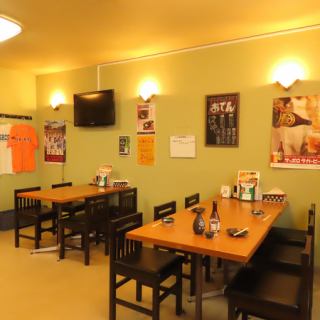 ご家族でのご来店にぴったりな6名様用テーブル席◎広々とした空間で、ゆったりとお食事をお楽しみいただけます。