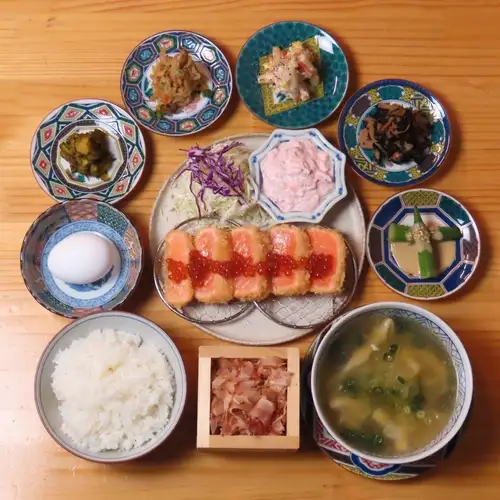 とろサーモンいくらレアカツ定食