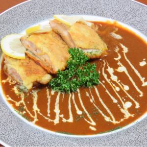 若鶏のチーズ焼き　ブラウンソース