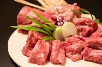 【忘年会　”上”　コース】雌牛の様々な部位を堪能できるコース