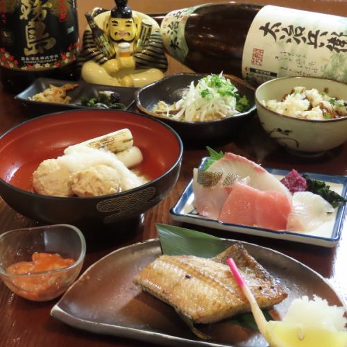 うだつコース(全7品)【2時間飲み放題付】　四季の食材たっぷり♪《個別盛りで提供》
