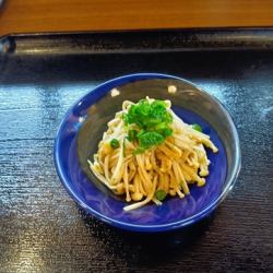 (16)えのきバター/(4)三つ葉白和え/(5)塩昆布きゅうり