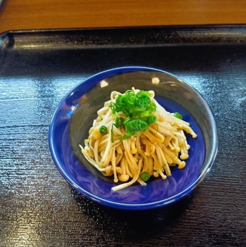 (16)えのきバター/(4)三つ葉白和え/(5)塩昆布きゅうり