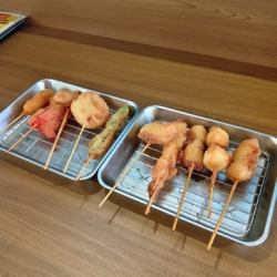 (61)《串カツ盛り合わせ》10本盛り