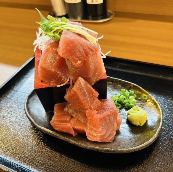 当店イチオシ【こぼれ升まぐろ】をぜひご賞味ください♪活きの良いまぐろを贅沢に楽しめます!