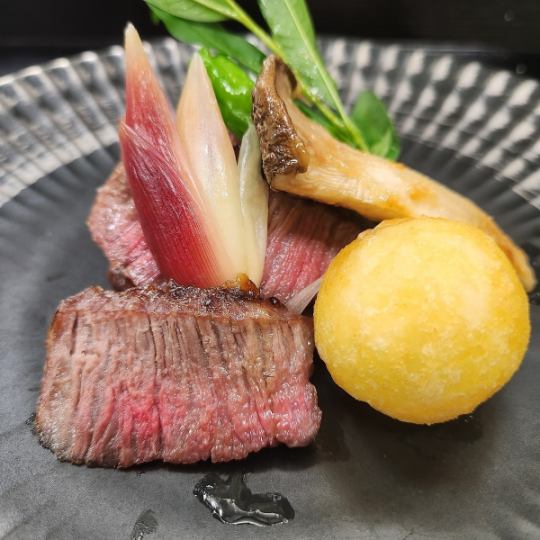 ＜個室確約＞【希（のぞみ）】「黒毛和牛サーロインステーキ」「白海老天麩羅」など～全9品～