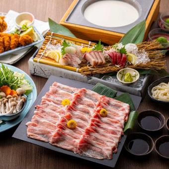 Kyoto Hiyoshi Pork Soy Milk Hot Pot Course (All-you-can-drink included)