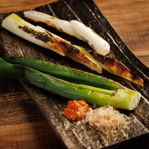 長ネギの一本炭火焼き