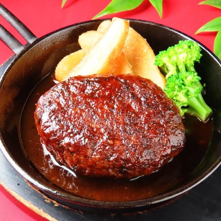 鉄板!生つくねハンバーグ