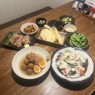 【90分飲み放題付き】天ぷら3種や鶏唐揚げなど全10品4500円(税込)コース