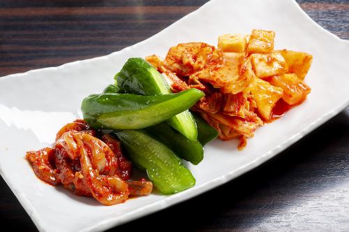 Assortment of 3 Kinds of Kimchi