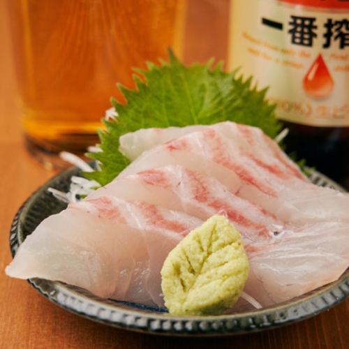 Sea bream sashimi