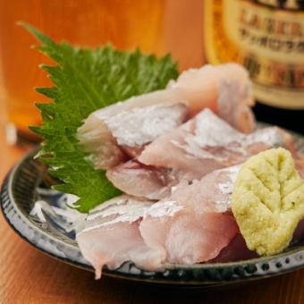 Horse mackerel sashimi