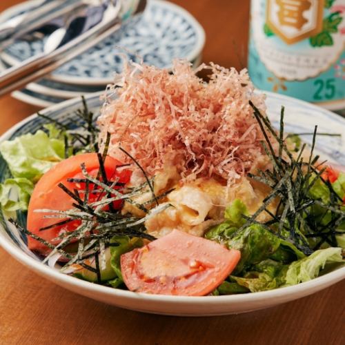 Pork chilled shabu-shabu grated yam salad