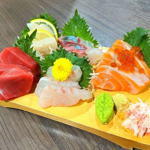 5 pieces of fresh fish platter