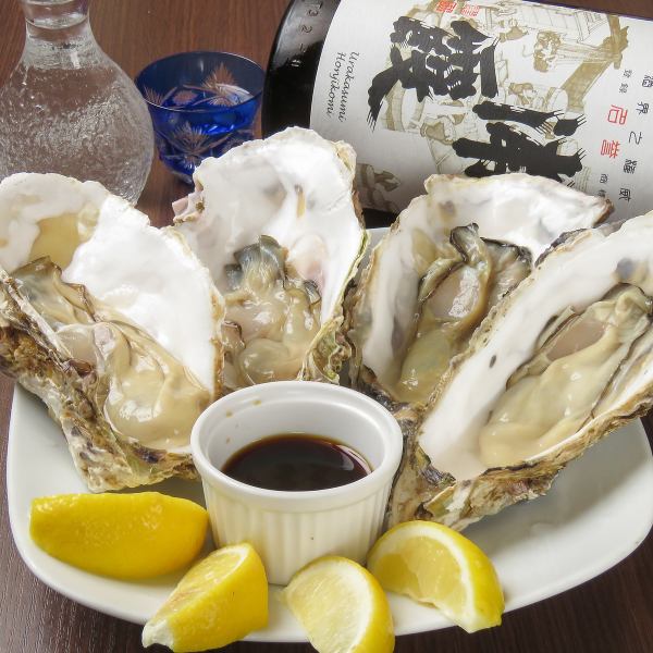 Fresh, plump raw oysters & grilled keys