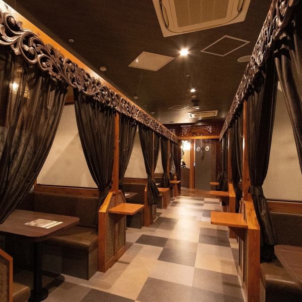 アジアンリゾート風の店内でごゆっくりとお食事をお楽しみください。また女子会や同窓会、飲み会や打上げなど...各種宴会にもご利用いただけます◎お気軽にご利用ください。皆さまのご来店をスタッフ一同心よりお待ちしております。